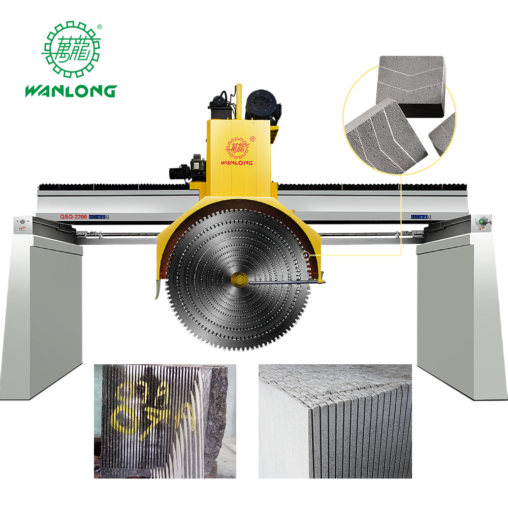 Wanlong QSQ-2200/2500/3000 Bridge Multiblade Marble Granite Block Cutting Machine for Sale